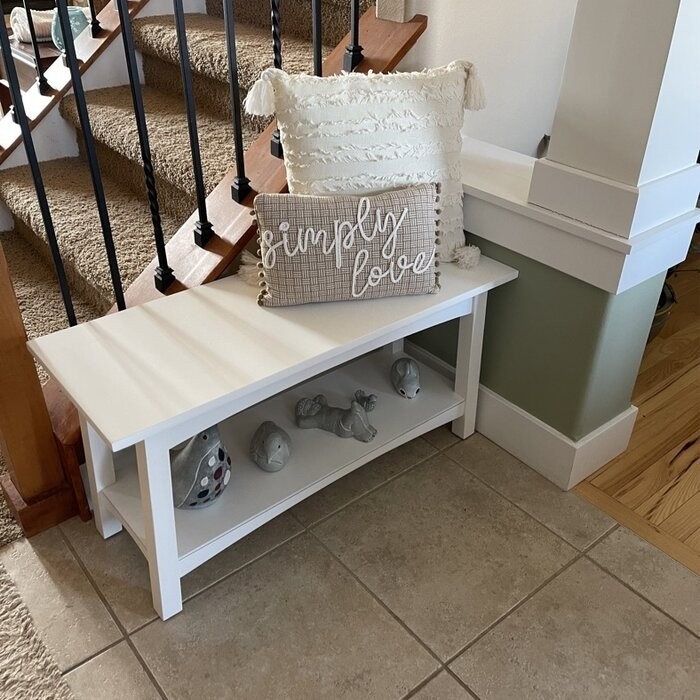 Lund Shelves Bench