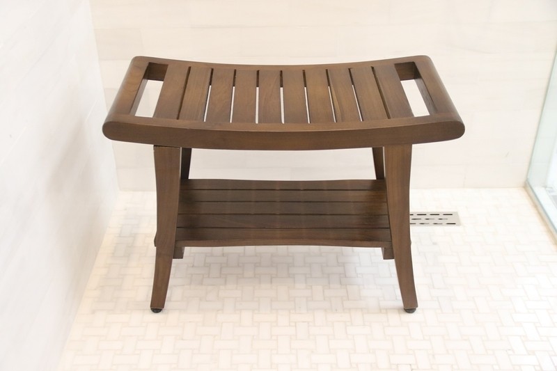 Madalynn 25'' W Teak Shower Bench