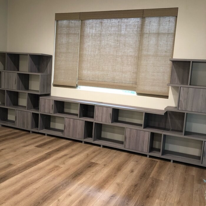 Madison Avenue 29.92'' H x 47.17'' W Geometric Bookcase