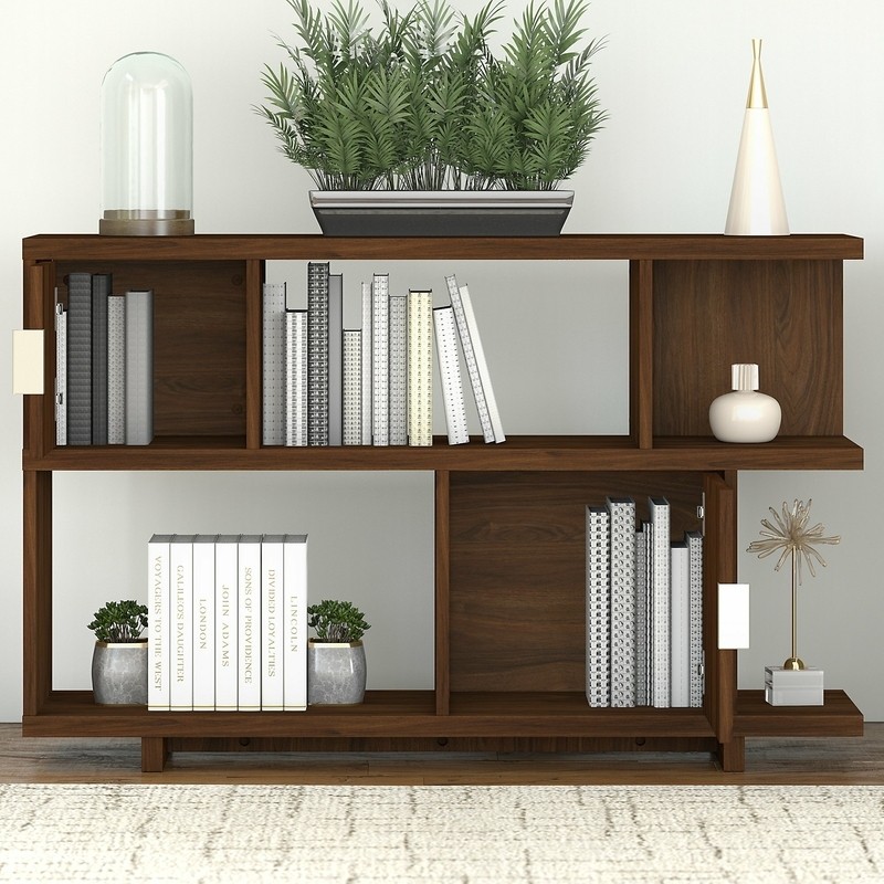 Madison Avenue 29.92'' H x 47.17'' W Geometric Bookcase