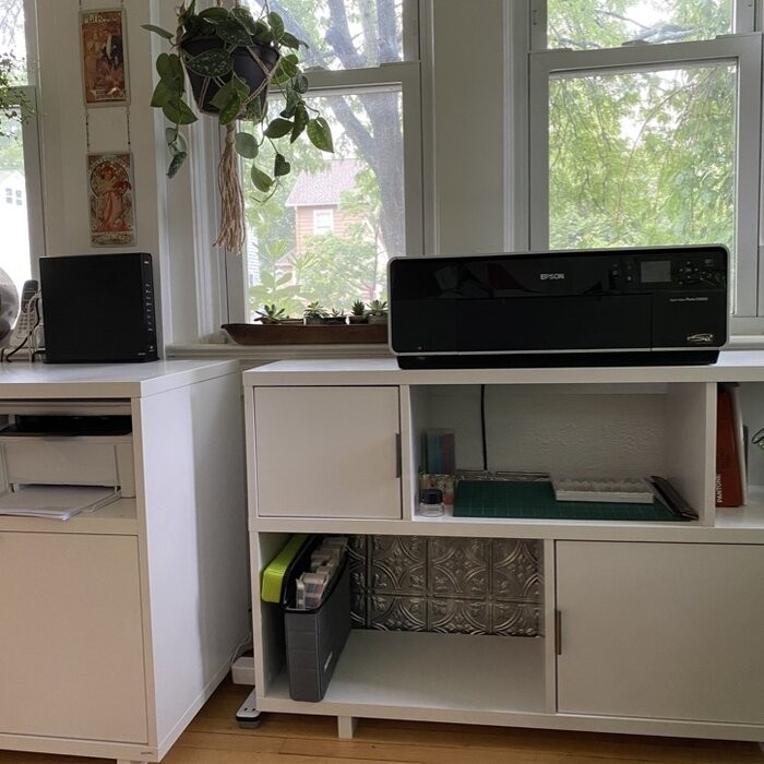 Madison Avenue 29.92'' H x 47.17'' W Geometric Bookcase