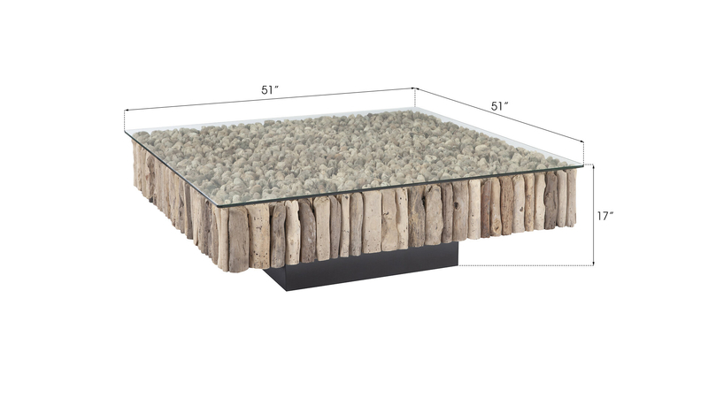 Driftwood and Glass Coffee Table | Foter Driftwood and Glass Coffee Table | Foter