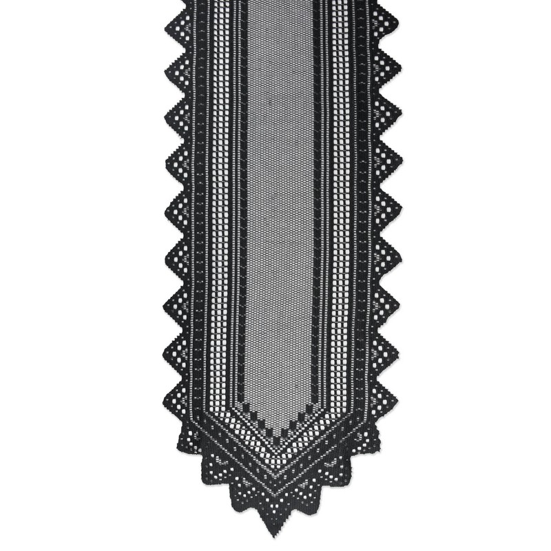 Mapleville Solid Color Lace Table Runner