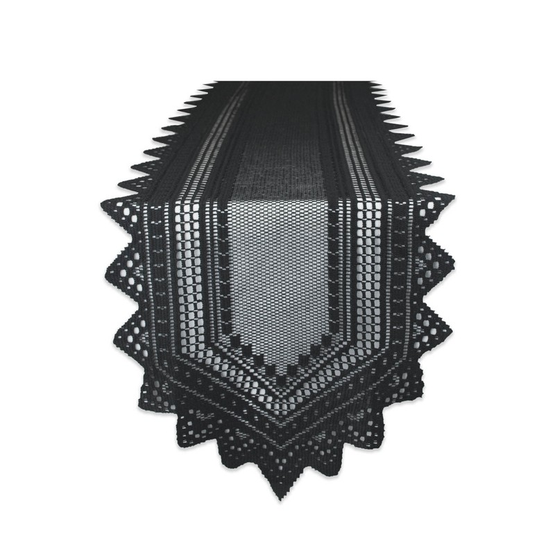 Mapleville Solid Color Lace Table Runner