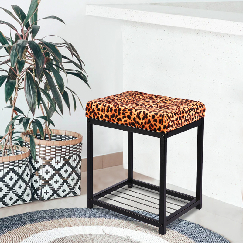 Marcell 14.56'' Wide Tufted Square Animal Print Standard Ottoman
