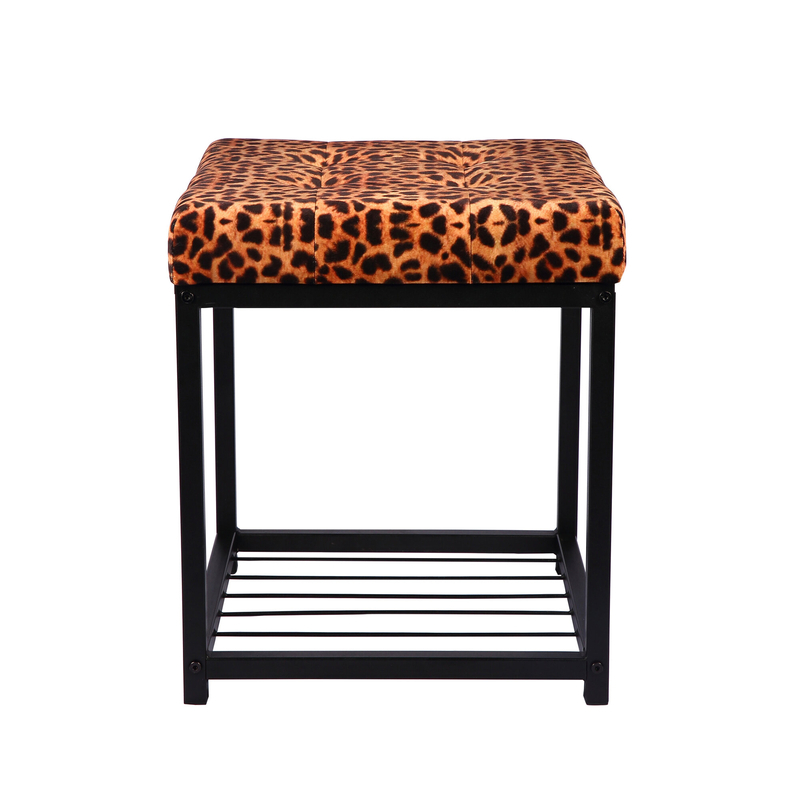 Marcell 14.56'' Wide Tufted Square Animal Print Standard Ottoman