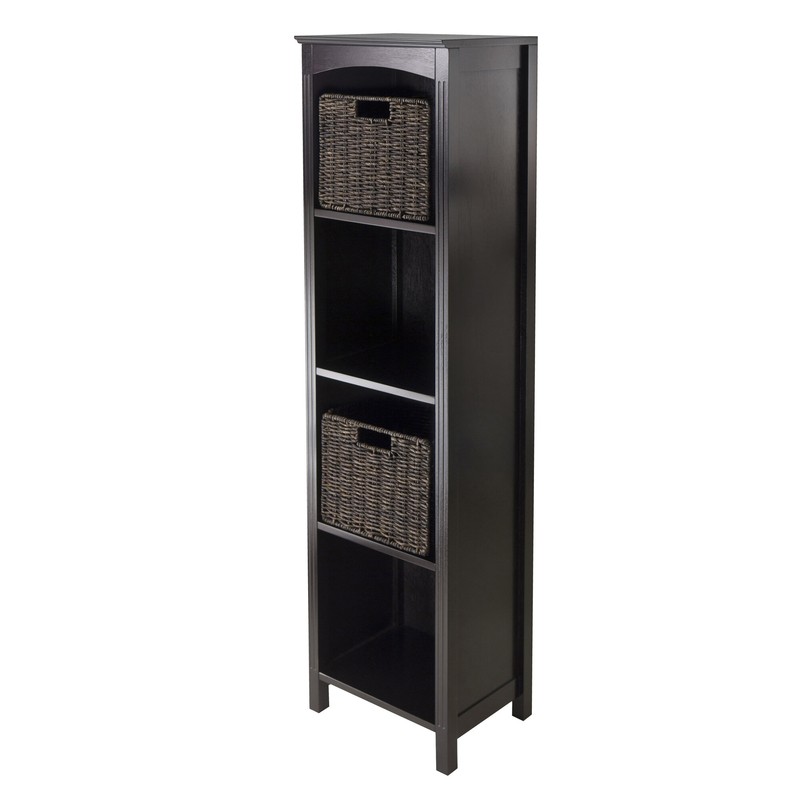 Martinsville 55.98'' H x 14.49'' W Solid Wood Cube Bookcase