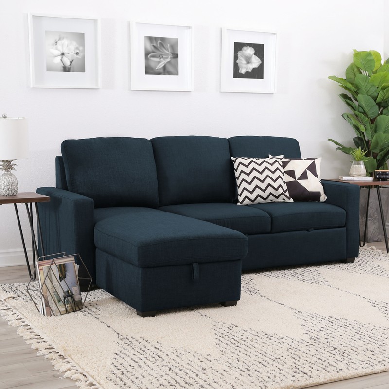Maumelle 82" Wide Reversible Sleeper Sofa & Chaise