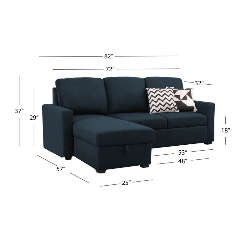 Maumelle 82" Wide Reversible Sleeper Sofa & Chaise