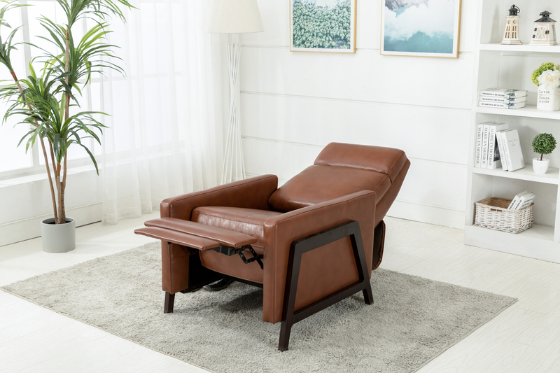 maxille faux leather manual recliner