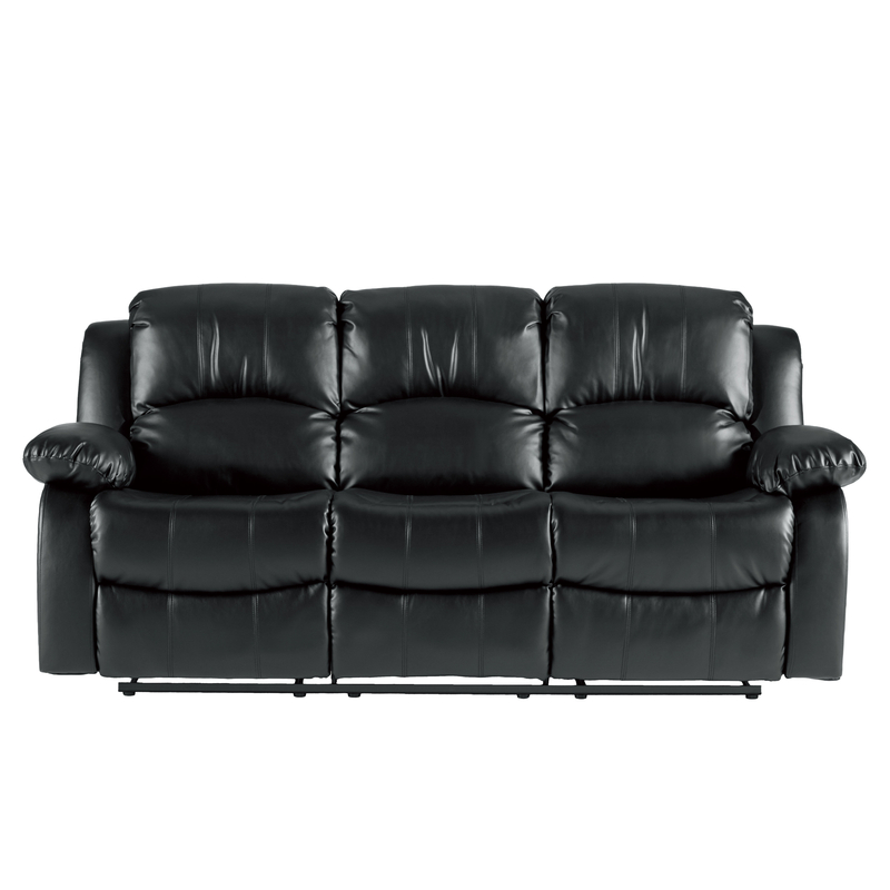 Mccubbin 83'' Leather Match Pillow Top Arm Reclining Sofa