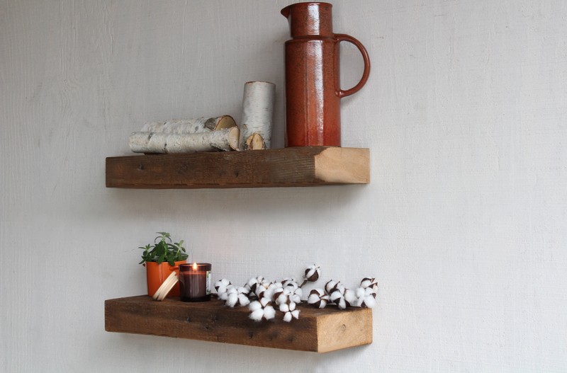 Mcfall 2 Piece Solid Wood Floating Shelf
