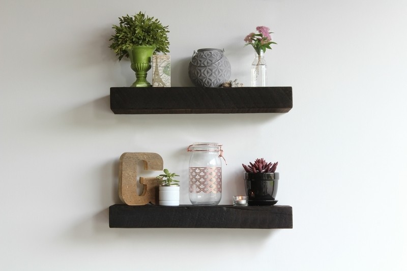 Mcfall 2 Piece Solid Wood Floating Shelf