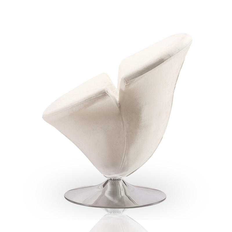 Mckay 27.5'' Wide Velvet Swivel Barrel Chair