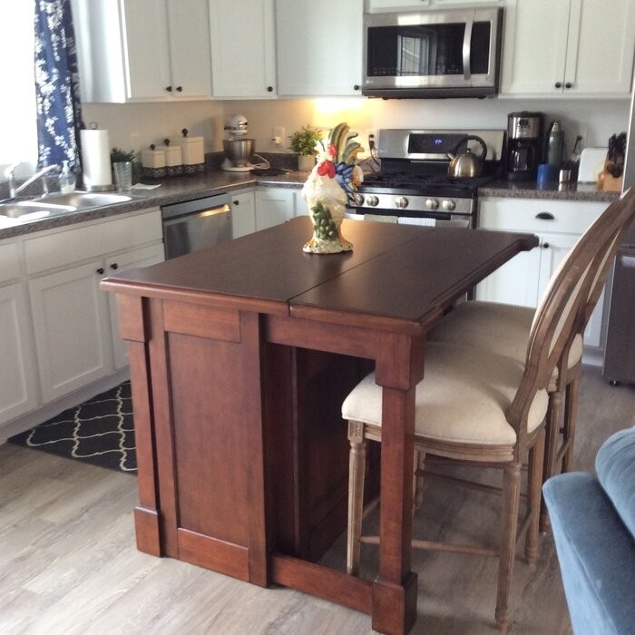 Mclane 48'' Wide Kitchen Island with Solid Wood Top