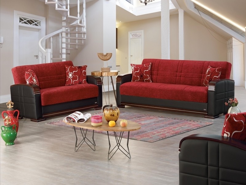 Mears 89'' Chenille Round Arm Sofa Bed