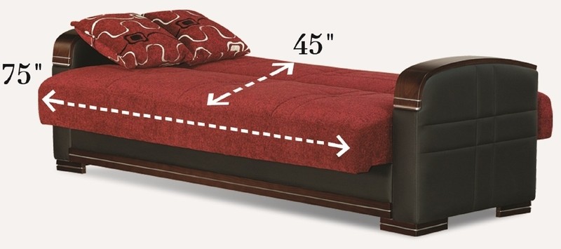 Mears 89'' Chenille Round Arm Sofa Bed