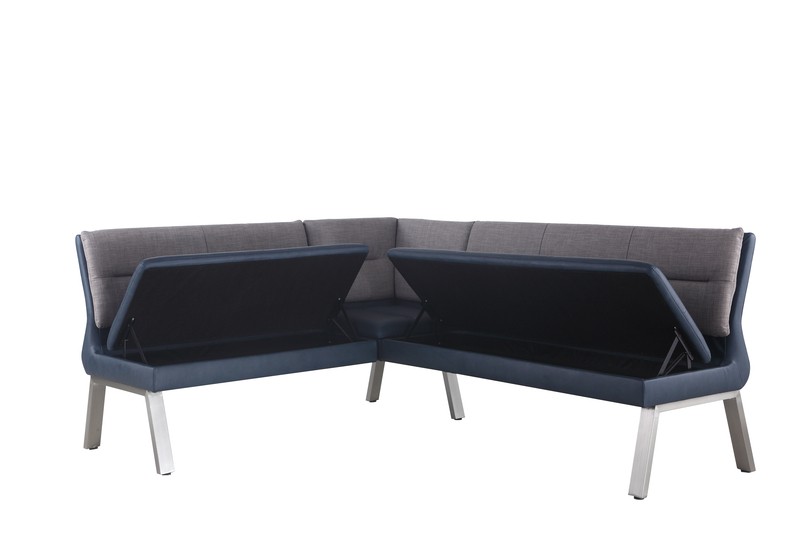 Melgoza Corner Storage Bench
