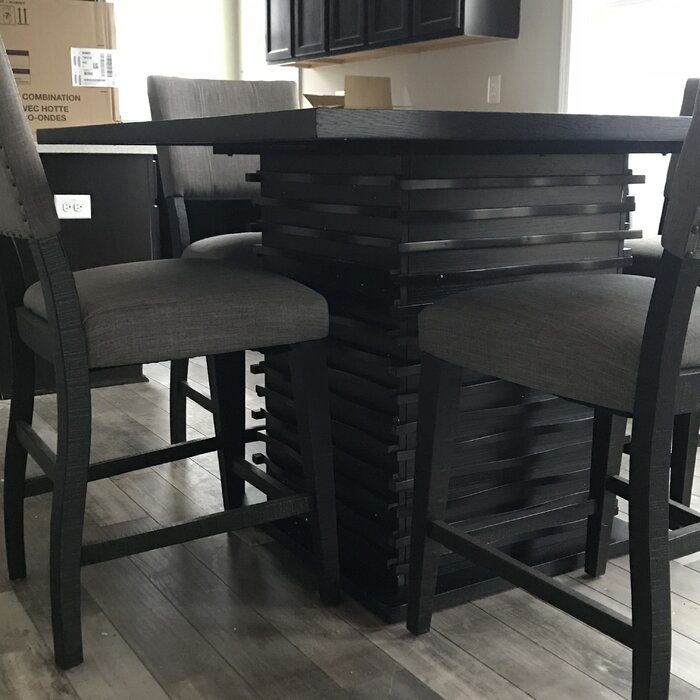 Mercier Counter Height 53.5'' Pedestal Dining Table