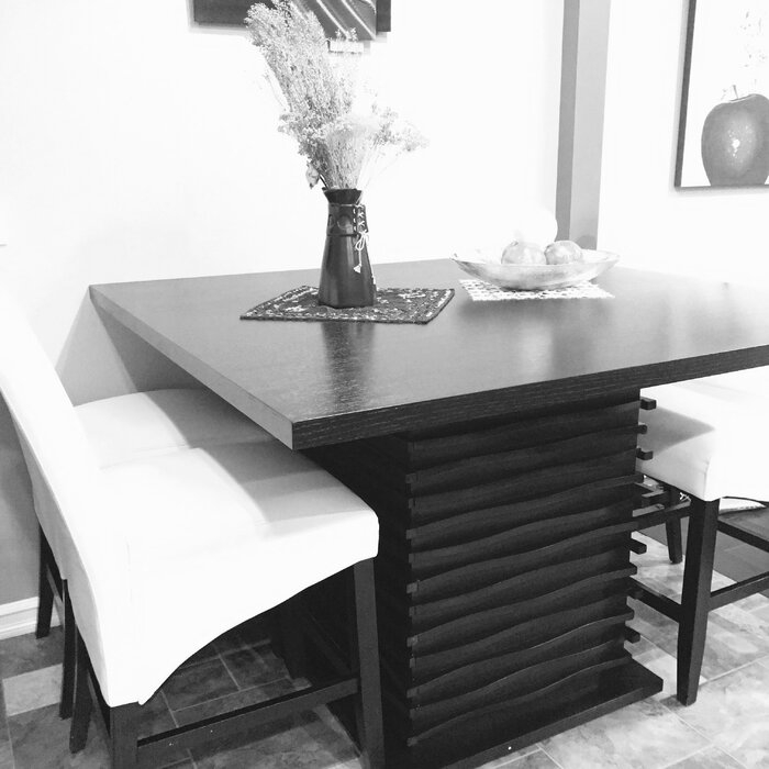 Mercier Counter Height 53.5'' Pedestal Dining Table