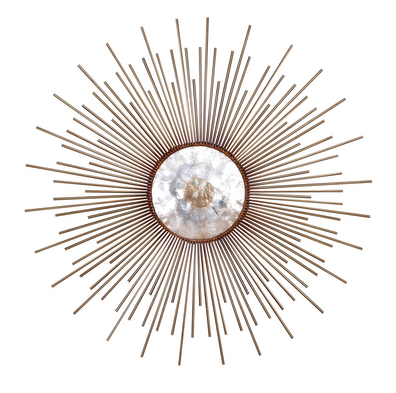 Metal Capiz Wall Decor