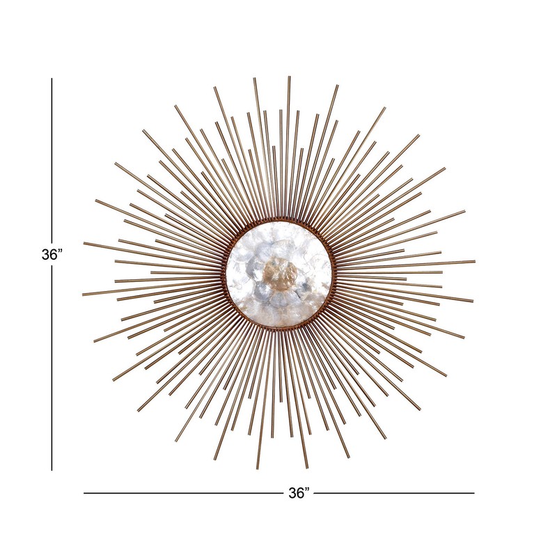 Metal Capiz Wall Decor