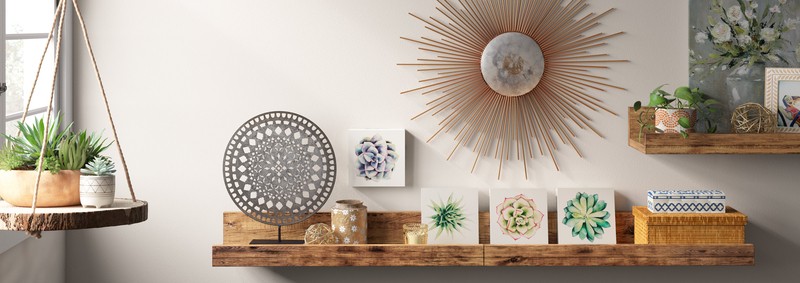 Metal Capiz Wall Decor