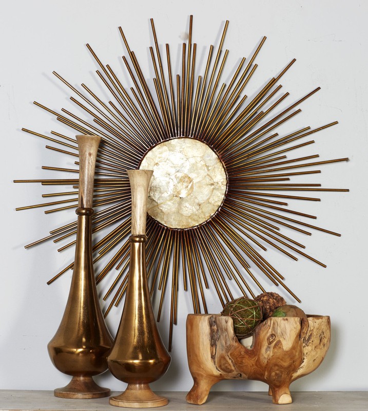 Metal Capiz Wall Decor