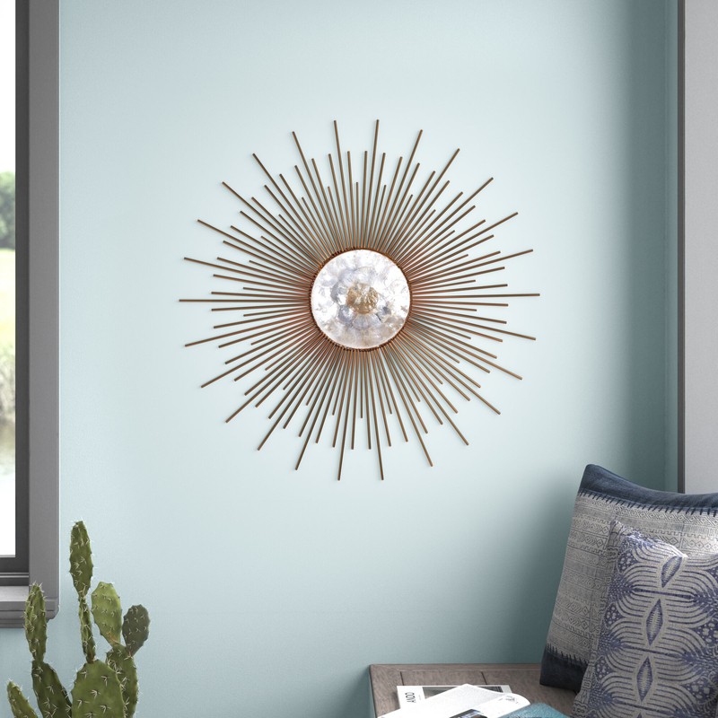 Metal Capiz Wall Decor