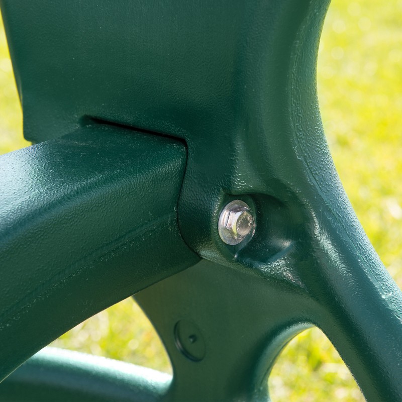 Metal/Plastic Two Person Glider with Chains and Hooks