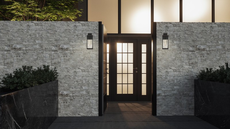 Meunier Glass Outdoor Wall Lantern