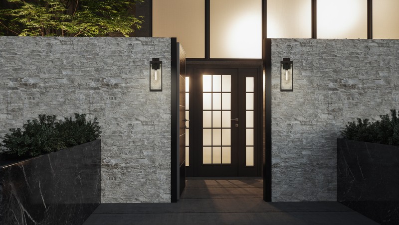 Meunier Glass Outdoor Wall Lantern