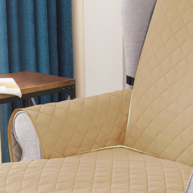 Micros Reversible Non-Slip T-Cushion Wingback Slipcover