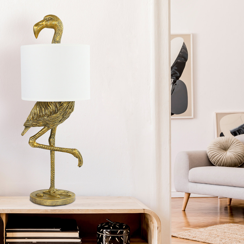 pottery barn flamingo lamp