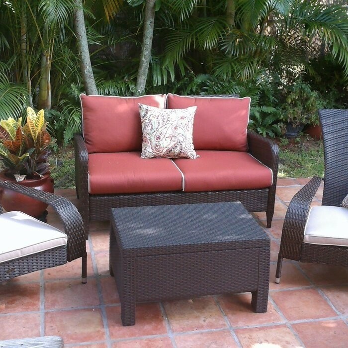 Mitchem Adirondack Patio Chair with Cushions