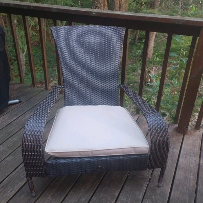 Mitchem Adirondack Patio Chair with Cushions