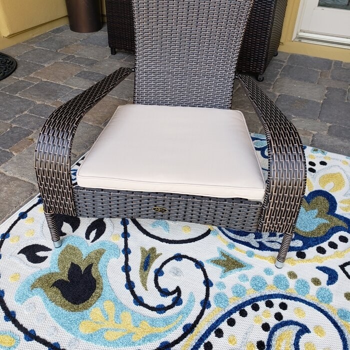 Mitchem Adirondack Patio Chair with Cushions