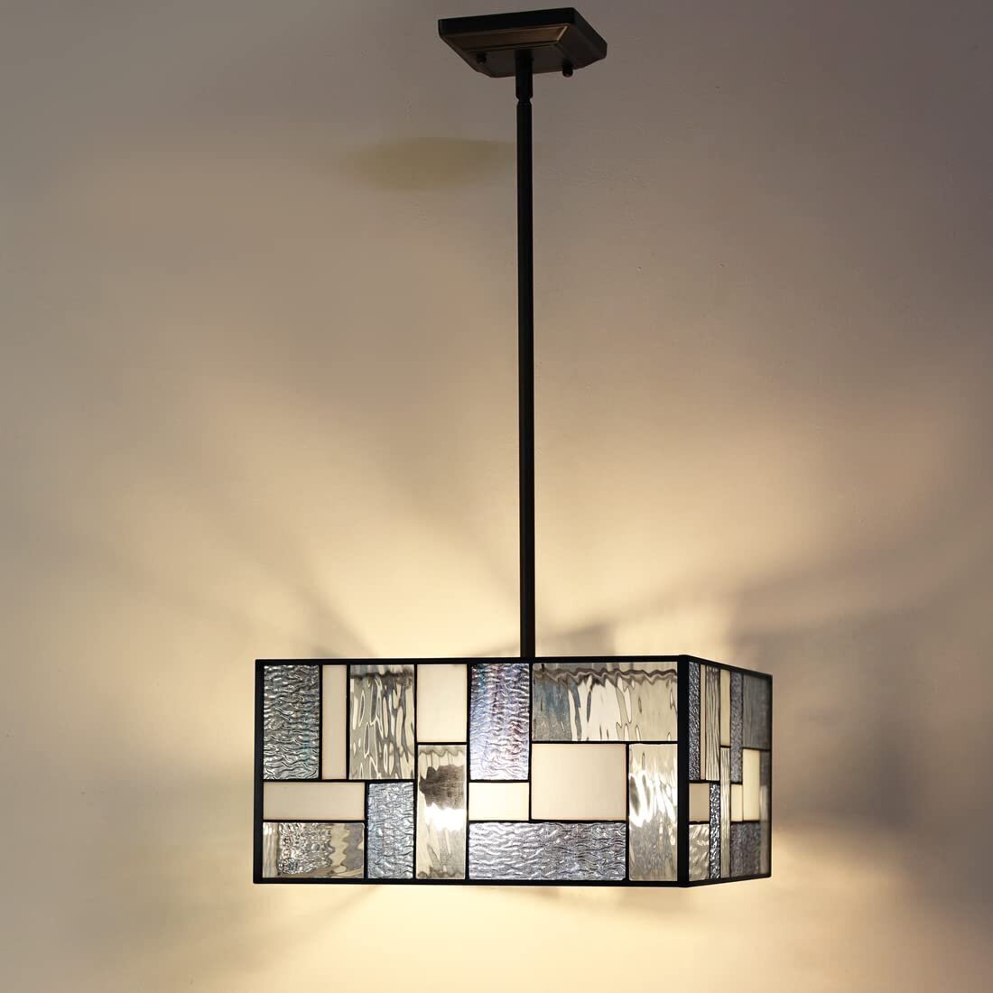 Modern Stained Glass Pendant Light