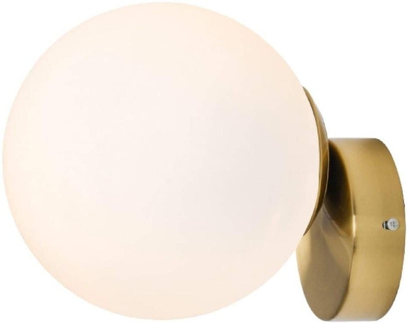 Modern Wall Sconce Lamp Glass Globe Wall Mounted Bedside Wall Lamp Bathroom Vanity Light Fixture