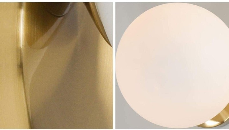 Modern Wall Sconce Lamp Glass Globe Wall Mounted Bedside Wall Lamp Bathroom Vanity Light Fixture