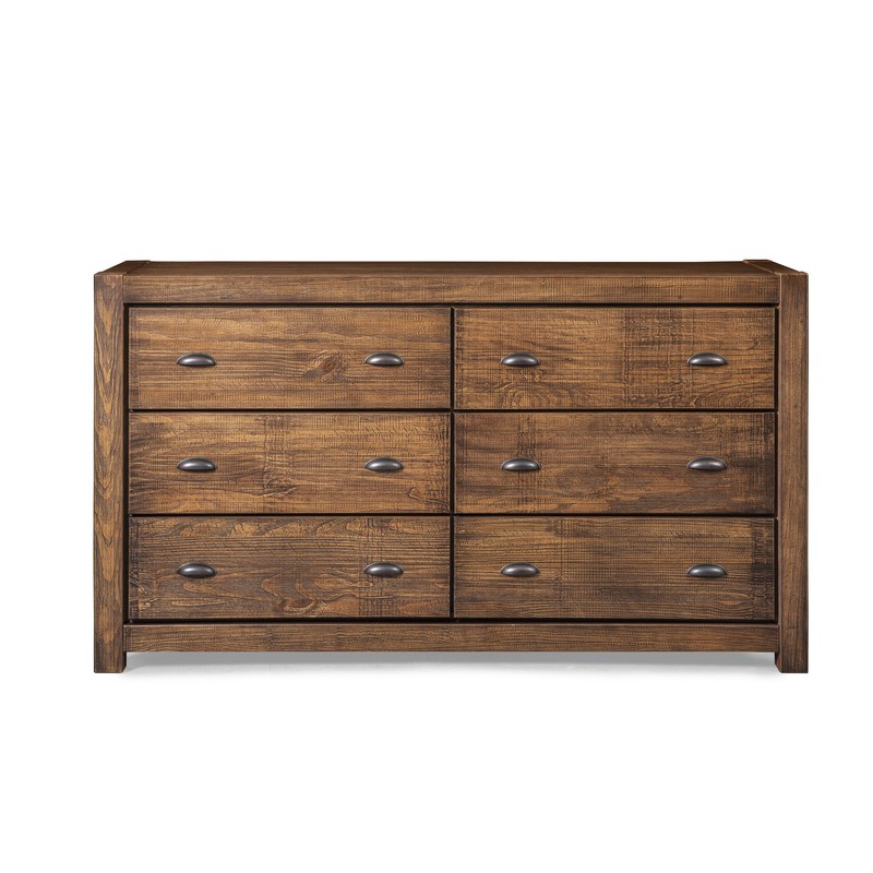 Montauk 6 Drawer 59.5'' W Solid Wood