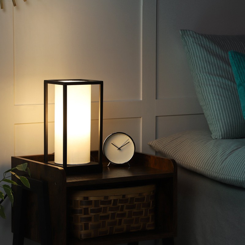 Montego 11.4'' Black Table Lamp with USB