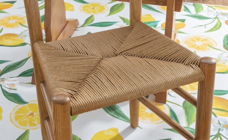 Moore Solid Wood Ladder Back Side Chair in Brown