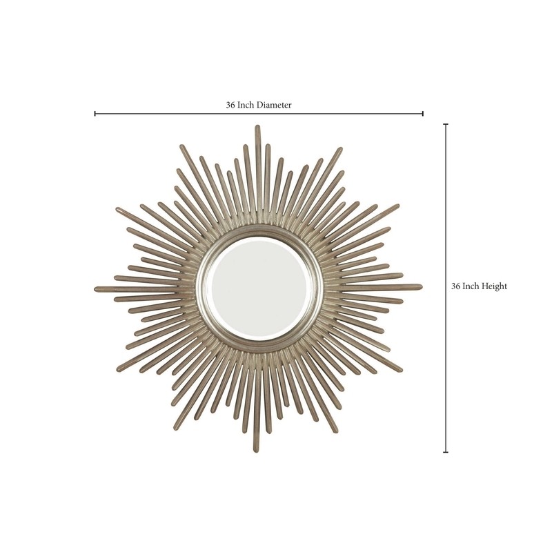 Moorman Starburst Glam Beveled Accent Wall Mirror