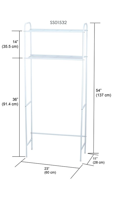 Morningside 23'' W x 54'' H x 11'' D Over-The-Toilet Storage