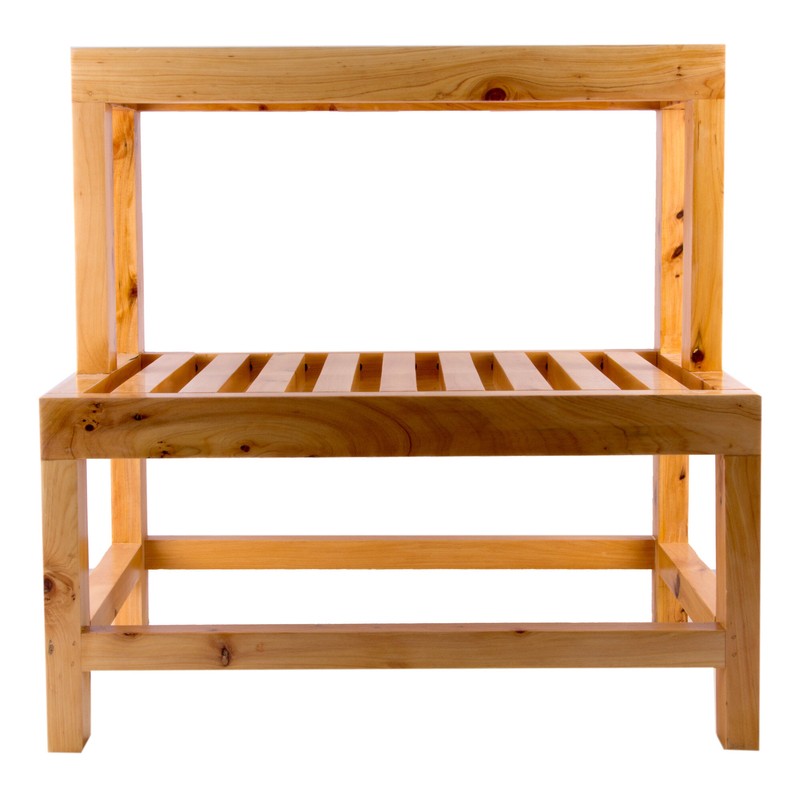 Multi-Purpose 2-Step Wood Step Stool with 550 lb. Load Capacity