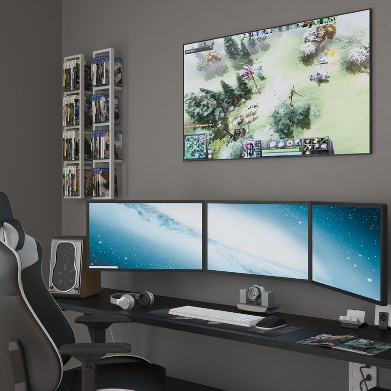 Multimedia Wall Mounted Media Storage