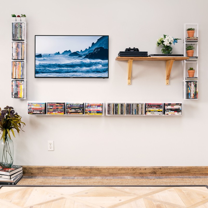 Multimedia Wall Mounted Media Storage
