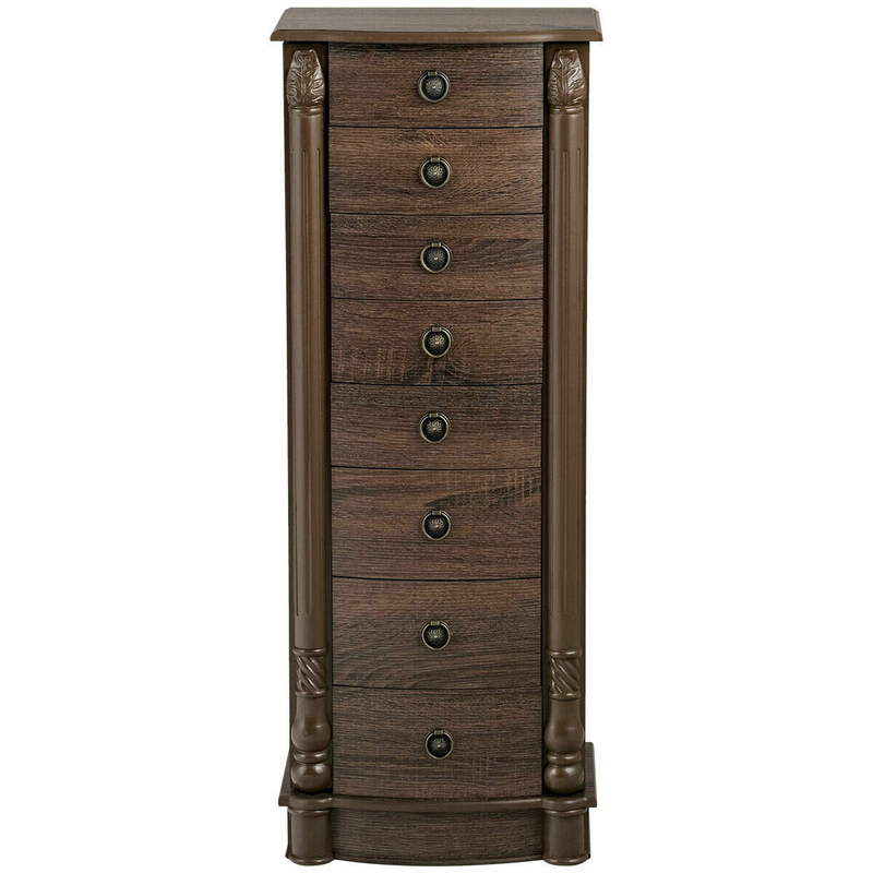 Nestori 14.5'' Wide Jewelry Armoire with Mirror