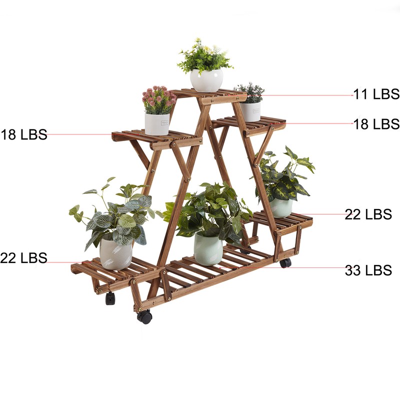 Nicholes Rectangular Multi-Tiered Plant Stand